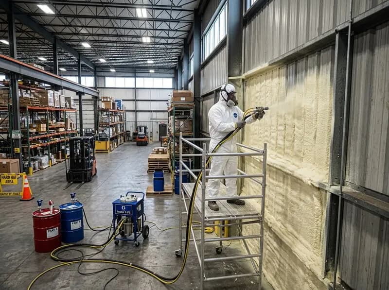 PU insulation and waterproofing.